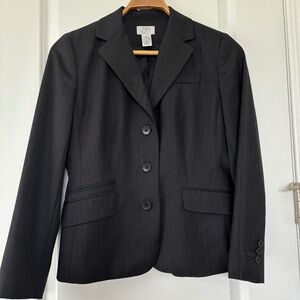 Ann Taylor Loft suit set Black and Red pinstripes